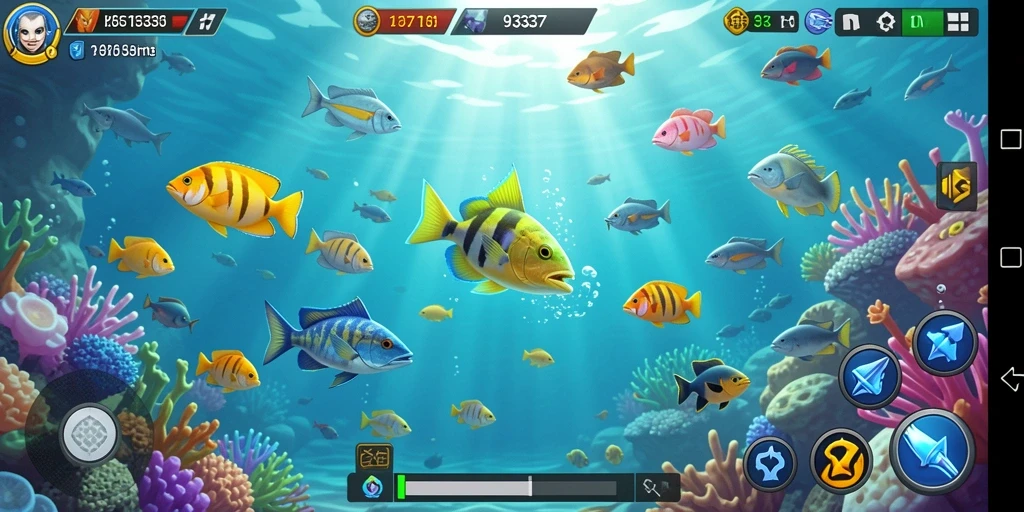 Tampilan gameplay menakjubkan dari game Tembak Ikan.