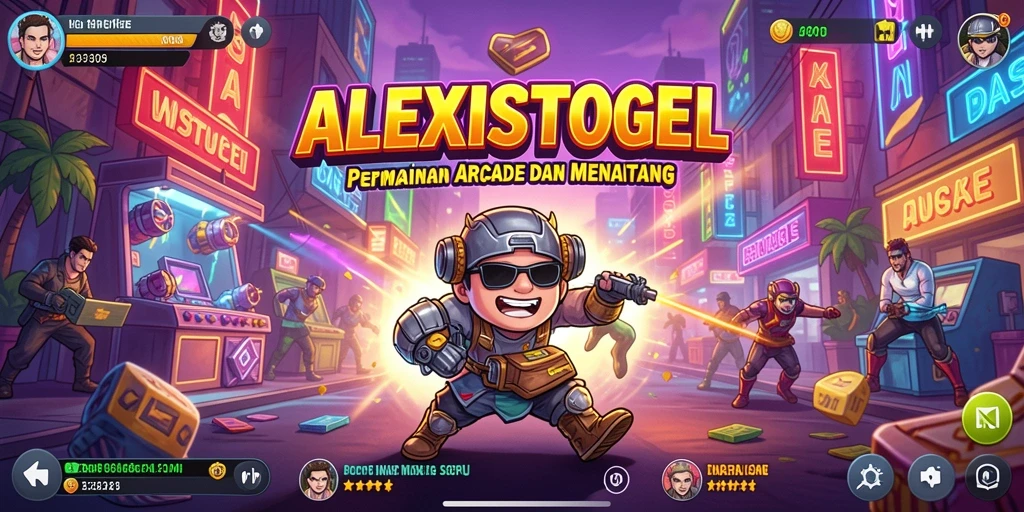 Tangkapan layar ALEXISTOGEL menampilkan aksi arcade yang mendebarkan.
