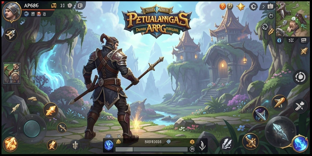 Tampilan gameplay ARPG yang menarik dan mendebarkan.