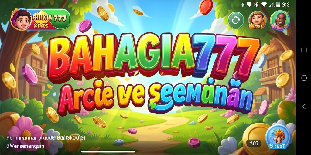 Tangkapan layar gameplay seru dari BAHAGIA777 yang menunjukkan aksi arcade.