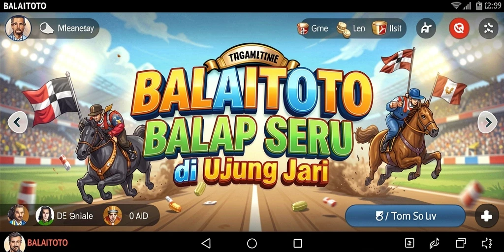 Gameplay BALAITOTO yang seru dan menantang di lintasan balap.