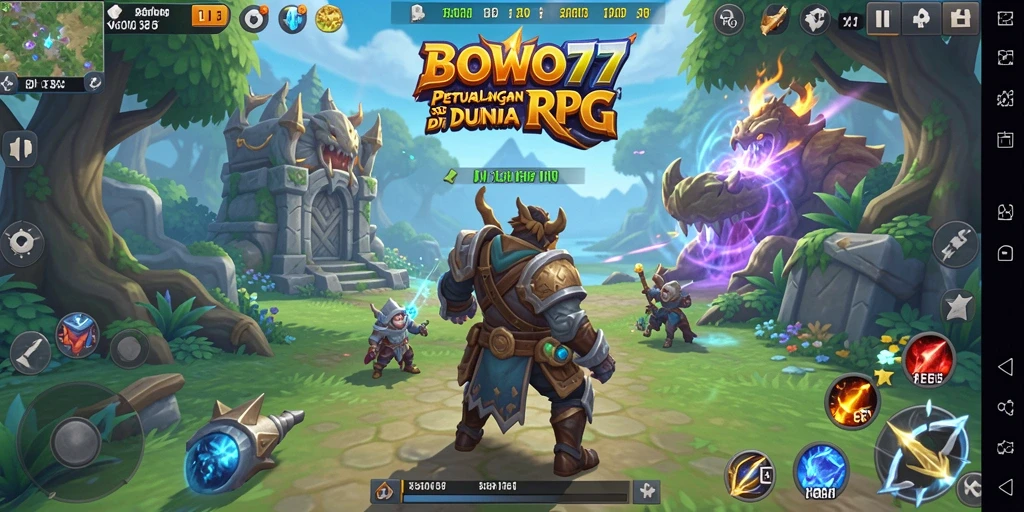 Screenshot dari gameplay seru BOWO77 di dunia RPG.