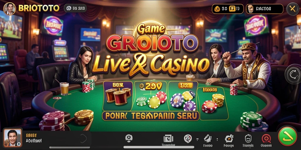 Gameplay Live Casino yang mendebarkan di BRIOTOTO, rasakan sensasinya.