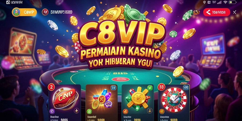 Tampilan menarik dari gameplay <strong>C8VIP</strong> menunjukkan keseruan permainan kasino.