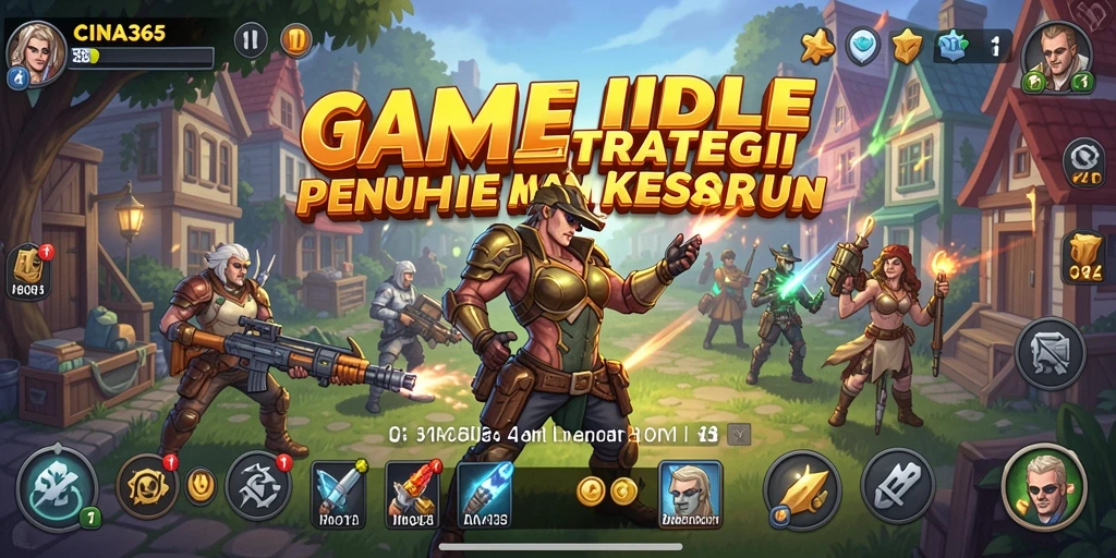 Tampilan gameplay CINA365 dengan elemen Idle yang menarik.