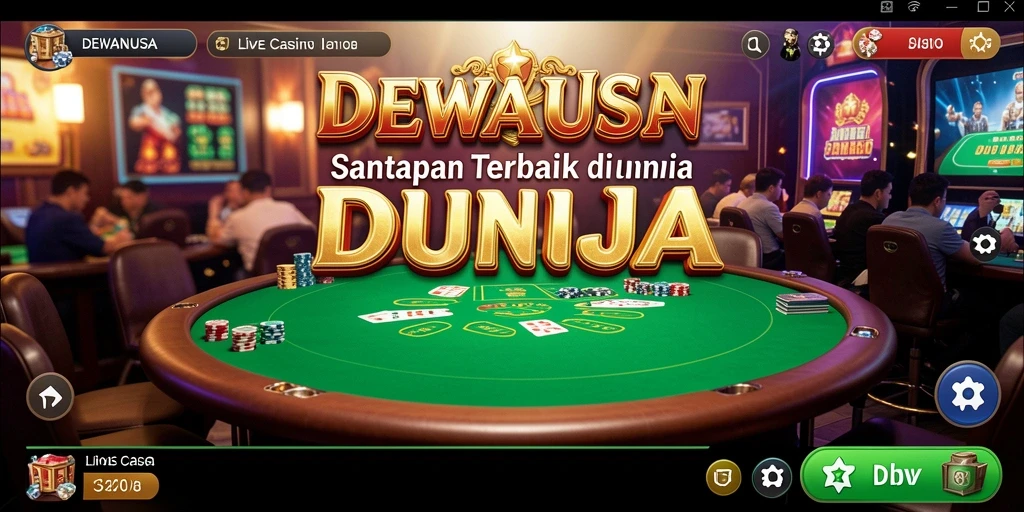 Gameplay menarik dengan dealer langsung di DEWANUSA.