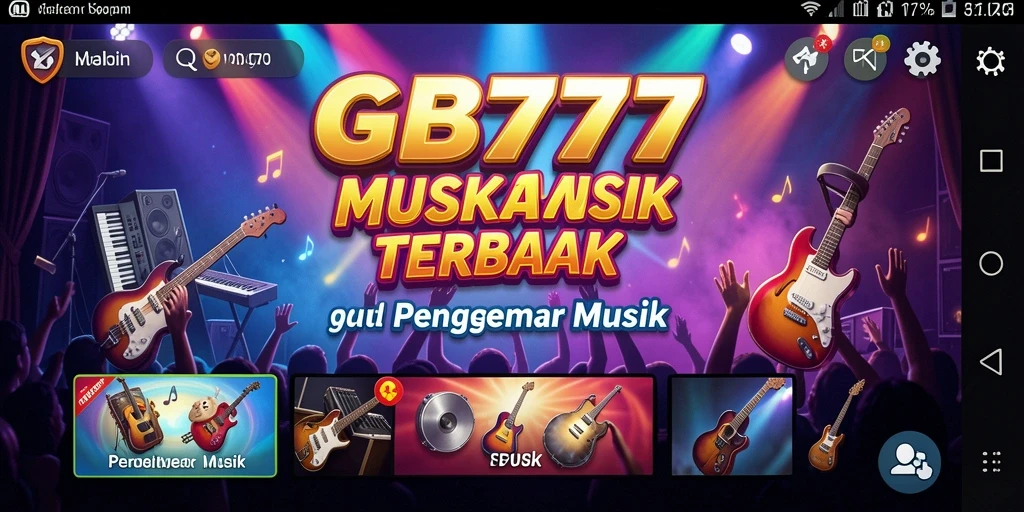 Tampilan gameplay menarik dari game musik GB777.