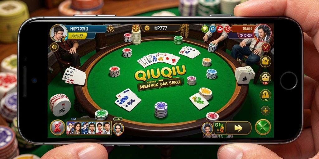 Screenshot dari gameplay QiuQiu yang seru di HP777.