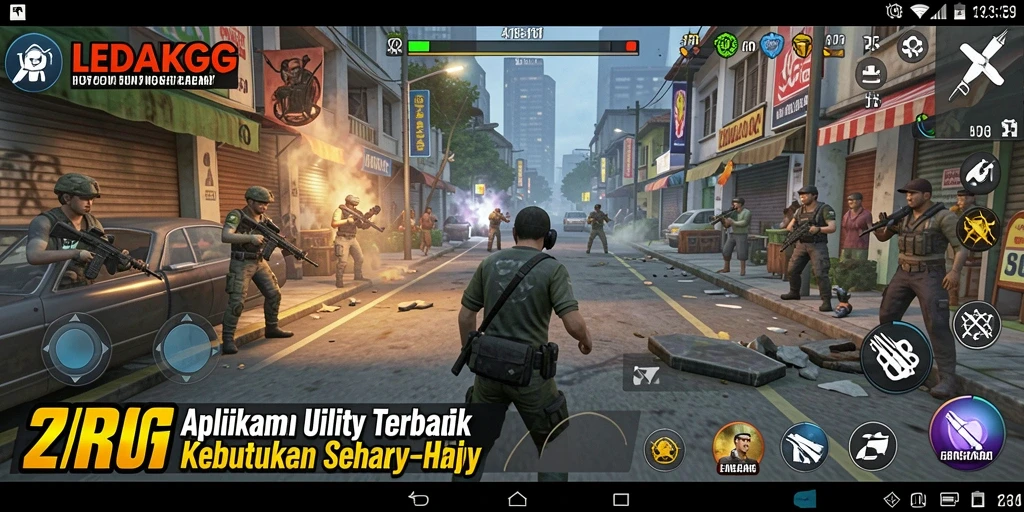 Tampilan antarmuka LEDAKGG yang sederhana dan intuitif untuk penggunaan sehari-hari.