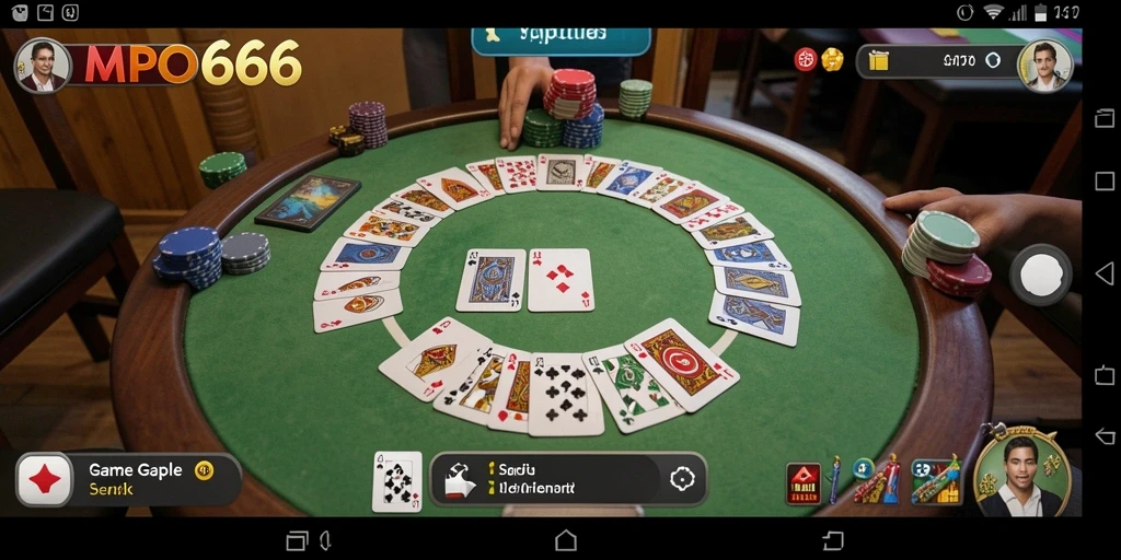 Tampilan gameplay seru Gaple di MPO666.