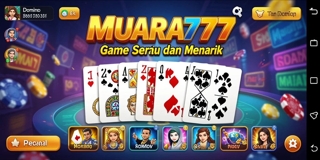 Tampilan gameplay seru di game Domino MUARA777.