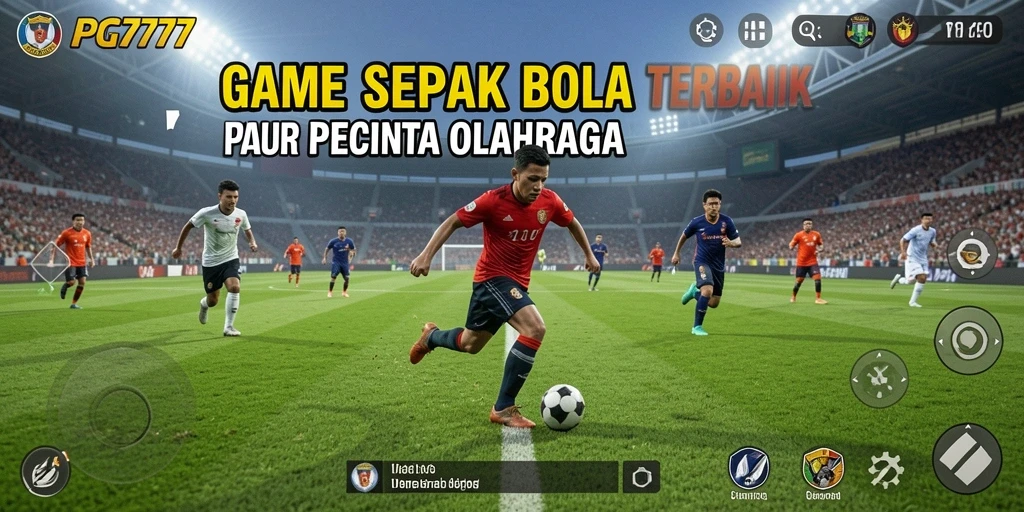 Gameplay menegangkan di PG777 dengan aksi sepak bola yang seru.