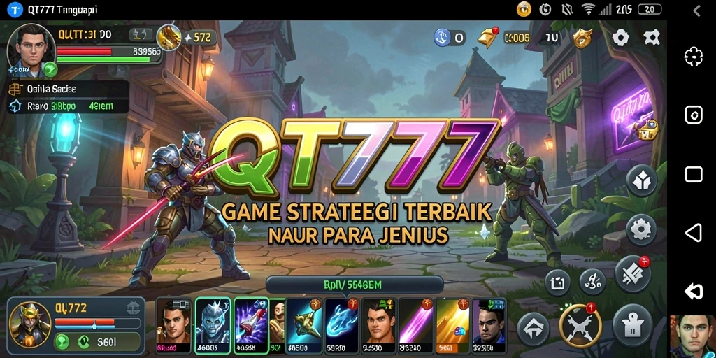 Gameplay QT777 yang menegangkan dengan strategi pertempuran yang mendalam.