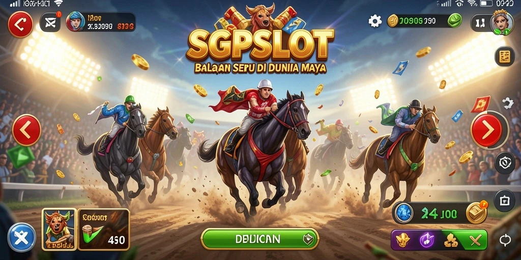 Gameplay SGPSLOT yang penuh aksi dan balapan yang menegangkan.