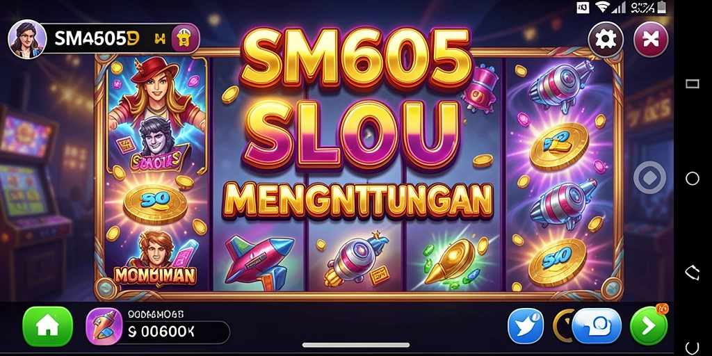 Tampilan menakjubkan dari gameplay Slot SM605.
