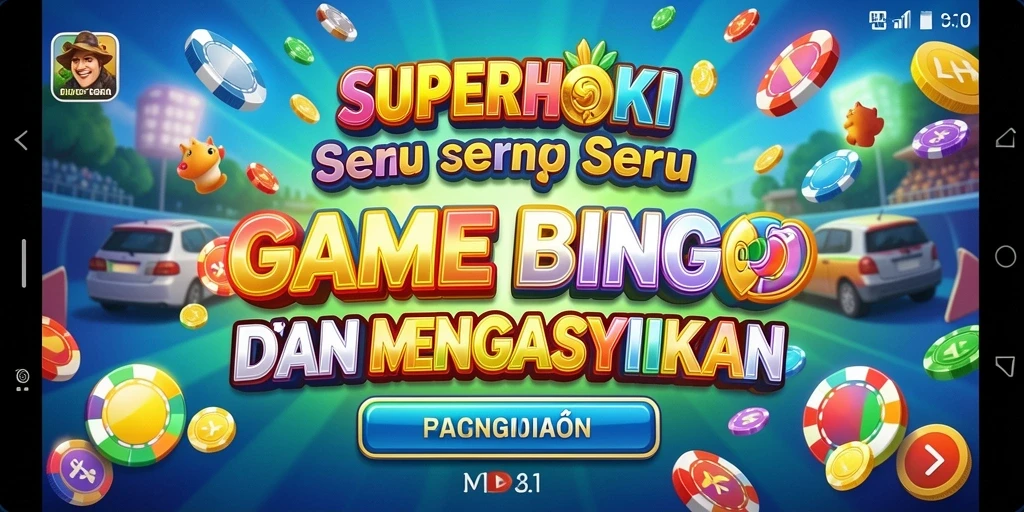 Gameplay seru di <strong>SUPERHOKI</strong> dengan suasana Bingo yang meriah.