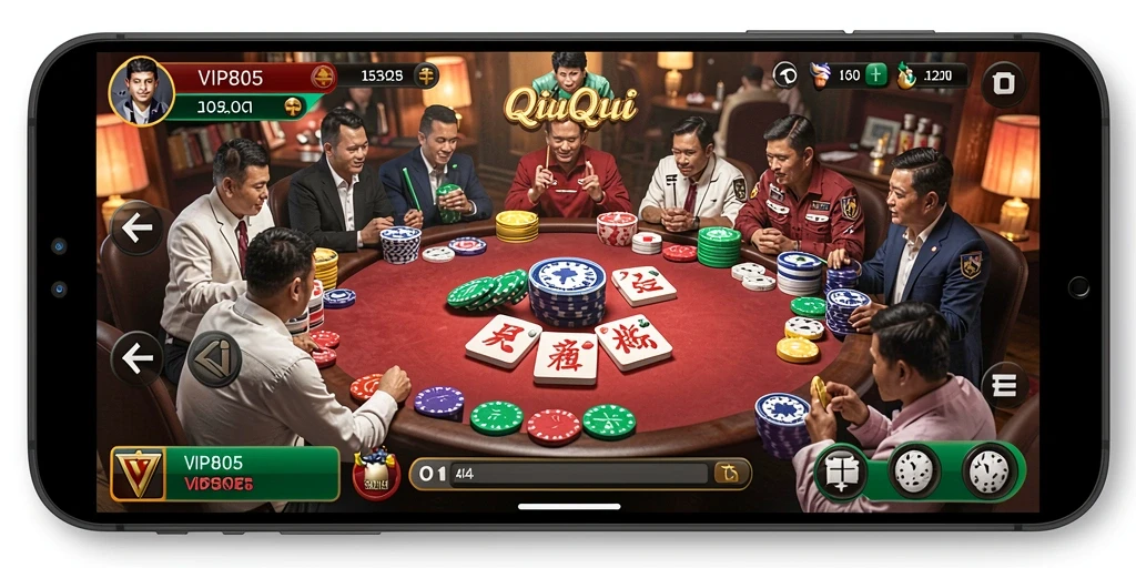 Tampilan gameplay QiuQiu yang menarik dan penuh tantangan.