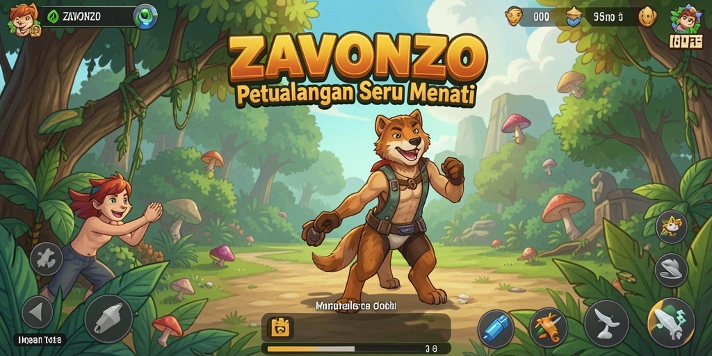 Gameplay seru ZAVONZO dengan petualangan yang mendebarkan.